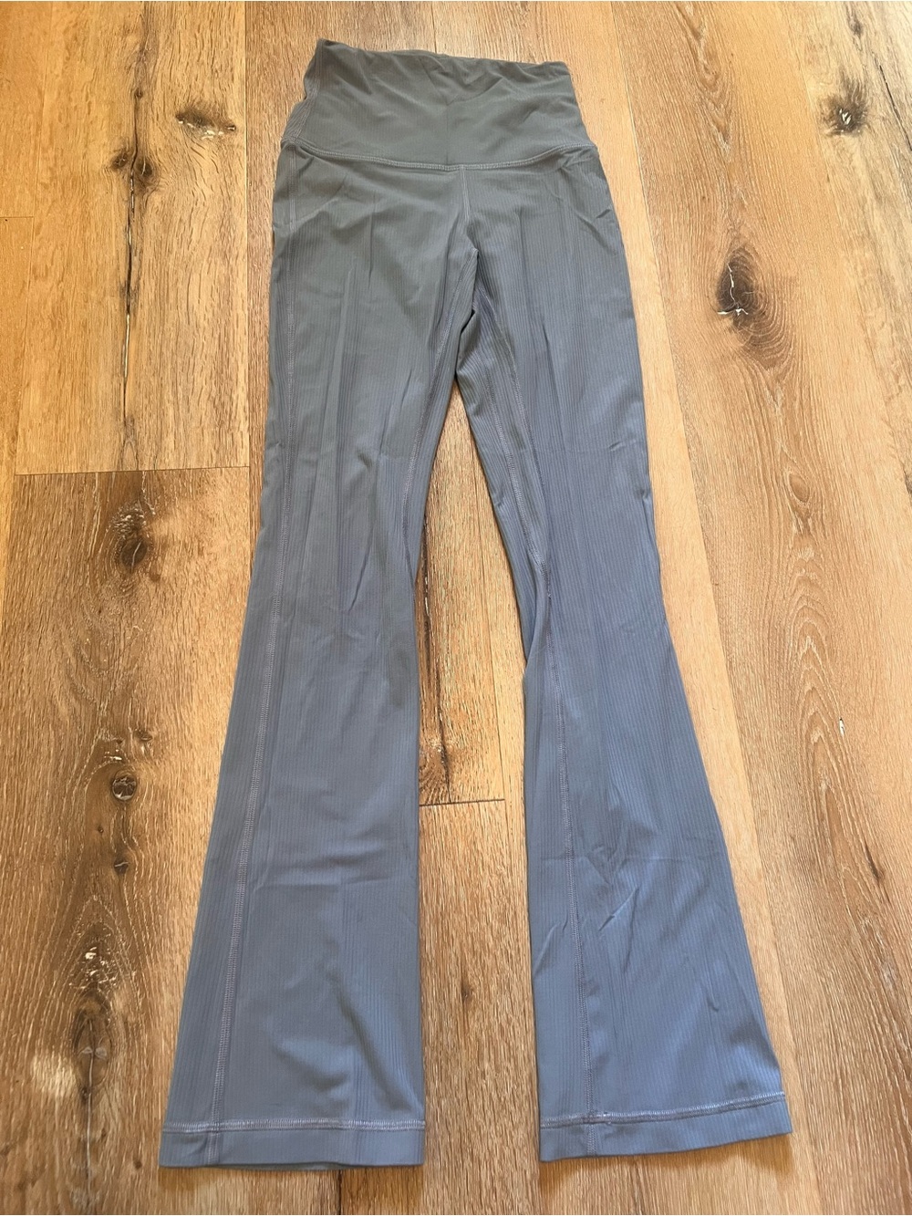 Lululemon High-Rise Flared Active Pants in bluish gray